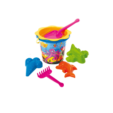 Nonbrand 7 részes homokozó szett, színes vödörrel homokozó