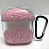 Nonbrand AIRPODS 1 / 2 PINK CSILLÁMOS LIQUID FOLYADÉKOS TOK