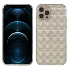 Nonbrand APPLE iPhone 12 Pro, Szilikon mobiltok, Áttetsző Fekete tok és táska