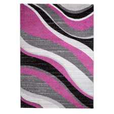 Nonbrand Barcelona Modern Hullámos Szőnyeg - Magenta - 160x230 cm lakástextília