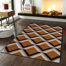 Nonbrand Bedora Gyapjú Szőnyeg - Geometrikus - 200x300 cm lakástextília