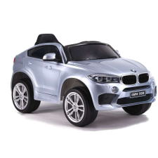 Nonbrand BMW X6 lakkozott ezüst 12V Elektromos kisautó 3770 elektromos járgány