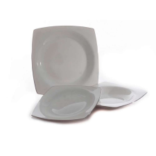 Nonbrand Bonamore Platinum 18 részes porcelán étkészlet tányér és evőeszköz