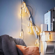 Nonbrand BULB LIGHTS égősor, villanykörte 10 égőveL, fali csatlakozóval karácsonyfa izzósor