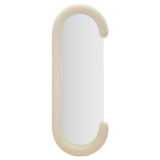 Nonbrand Fali tükör chantal krém bársony 60x7x160cm bútor