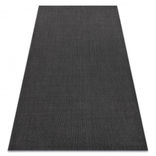 Nonbrand Fonott sizal flat szőnyeg 48663/090 fekete SIMA 140x200 cm lakástextília