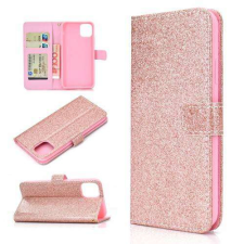 Nonbrand Glitter Rose Gold iPhone 11 Notesztok - Mágneses Zárás tok és táska
