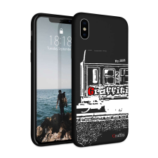 Nonbrand Graffiti iPhone Xs Szilikon Tok - Vonat Grafika tok és táska