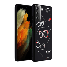 Nonbrand Graffiti Samsung Galaxy S21 Plus Szilikon Tok - Szemüveg Mintás tok és táska