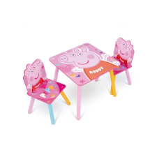 Nonbrand Gyerek fa asztal + székek PEPPA PIG, PP13984 gyermekbútor