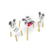 Nonbrand Gyermek fa asztal + székek MICKEY MOUSE, WD13695 gyermekbútor