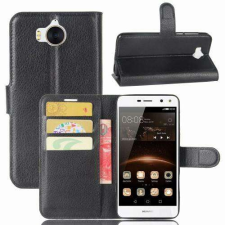 Nonbrand HUAWEI Y5 (2017), Y6 (2017), WALLET notesz mobiltok, Fekete tok és táska