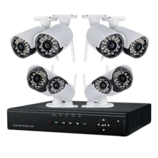 Nonbrand Kamerás megfigyelőrendszer, 8 kamerával, univerzális, éjjellátó, mozgásérzékelő, HD megfigyelő kamera