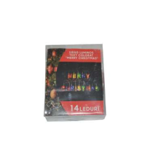 Nonbrand Karácsonyi fényfüzér, 14 LED, Boldog Karácsonyt modell, 30 cm karácsonyfa izzósor