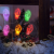 Nonbrand Karácsonyi LED-es fényfüzér - gél ablakmatrica - 6 LED - 2 x AA