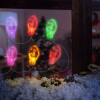 Nonbrand Karácsonyi LED-es fényfüzér - gél ablakmatrica - 6 LED - 2 x AA - 58568C