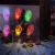 Nonbrand Karácsonyi LED-es fényfüzér - gél ablakmatrica - 6 LED - 2 x AA - 58568C