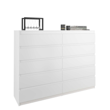 Nonbrand Komód 10 fiókos R140-S10 - fehér bútor