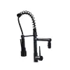 Nonbrand Konyhai mosogató csaptelep, Blackswan, M132 típusú tepos LED-del és 2 üzemmóddal, antik fekete, 49 cm