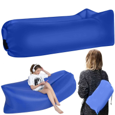 Nonbrand LAZY+ összecsukható, hordozható relax ágy – Lazy bag/légágy – kék – 170x70x50cm(BBL) strandjáték