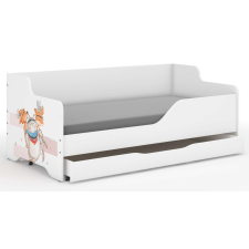 Nonbrand LILU gyerekágy laminált fronttal 160x80cm matraccal és ágyneműtartóval - maci ágy és ágykellék