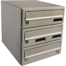 Nonbrand M30 Rozsdamentes Acél Postaláda Tömb - 3 Rekeszes postaláda