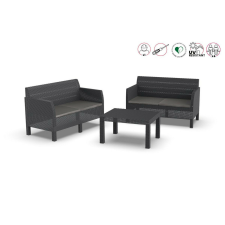 Nonbrand MATILDE 4 személyes kerti szett szürke kerti bútor