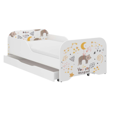 Nonbrand MIKI gyerekágy 160x80cm matraccal és ágyneműtartóval - macsek ágy és ágykellék