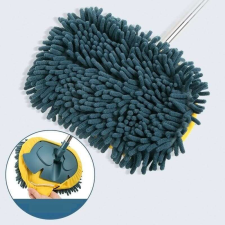 Nonbrand Mikroszálas mop Pótszivacs 2db #kék-sárga takarító és háztartási eszköz
