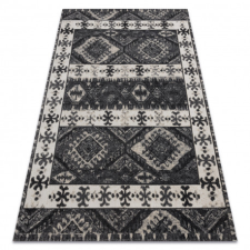 Nonbrand Modern szőnyeg MUNDO E0651 etnikai szabadtéri bézs / fekete 180x270 cm lakástextília