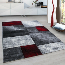 Nonbrand Modern Szőnyeg - Piros-Szürke - Geometrikus - 160x230 cm lakástextília