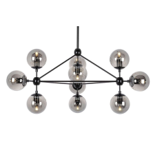 Nonbrand PLANETARIO 10 függőlámpa fekete - füstölt árnyékolóval világítás