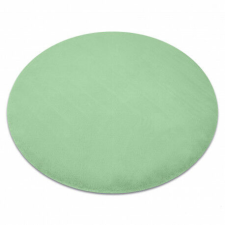 Nonbrand Plüss Szőnyeg - Világoszöld - Kerek - 120 cm lakástextília