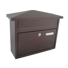 Nonbrand Postaláda fekvő APOLLÓ (40x32cm) barna, névtartóval 3490131 postaláda