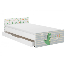 Nonbrand PUFI gyerekágy 160x80 matraccal és ágyneműtartóval - dino gyermekágy