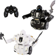 Nonbrand RC harci robot, fegyverekkel, távirányítós, fehér szín elektronikus játék