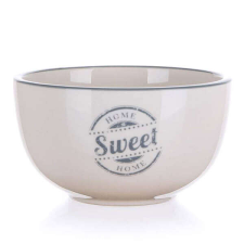 Nonbrand Sweet Home kerámia müzlis tálka - 12,5 cm tányér és evőeszköz