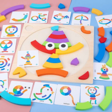 Nonbrand Szivárvány Puzzle Készségfejlesztő Játék kreatív és készségfejlesztő