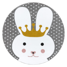 Nonbrand Szőnyeg kerek TINIES BUNNY szürke r160 lakástextília