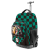 Nonbrand Troller hátizsák Demon Slayer Kimetsu 47 x 32 x 27 cm zöld/fekete