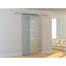 Nonbrand TS120 Savmart, csíkozott üveg Tolóajtó 85x205cm nyílászáró