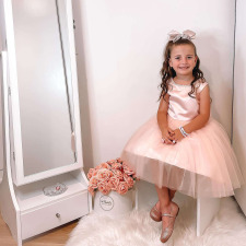 Nonbrand tükör ékszertárolóval, LED világítással, MDF, fehér bútor