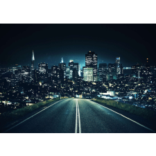 Nonbrand Városi Éjszaka Fotótapéta - XL - 4 részes tapéta, díszléc és más dekoráció