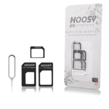 Noosy Nano SIM-Micro SIM Adapter, (3in1) mobiltelefon kellék