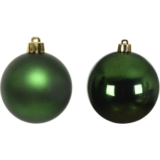 Norand KARÁCSONYFADÍSZ GÖMB SZETT ÜVEG 18DB-OS SMARAGD ZÖLD karácsonyfadísz