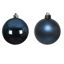 Norand KARÁCSONYFADÍSZ GÖMB SZETT ÜVEG 24 DB-OS ÉJKÉK karácsonyfadísz