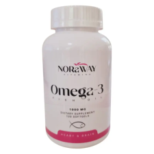 NORaWAY Omega-3 Halolaj  lágyzselatin kapszula 120db vitamin és táplálékkiegészítő