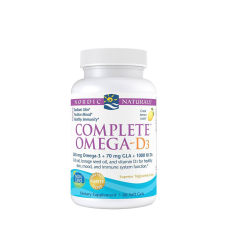Nordic Naturals Komplex Omega kapszula D-vitaminnal - Complete Omega-D3 (120 Lágykapszula, Citrom) vitamin és táplálékkiegészítő