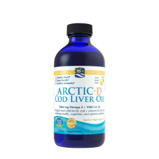 Nordic Naturals Vad Sarkvidéki Tőkehal 1060 mg Olaj - Arctic Cod Liver Oil (237 ml, Citrom) vitamin és táplálékkiegészítő