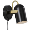 NORDLUX modern fali lámpa lotus  fekete sárgaréz nor50101003